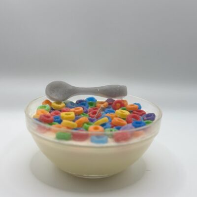 Wicked Cereal Bowl Candle- Rainbow Rings