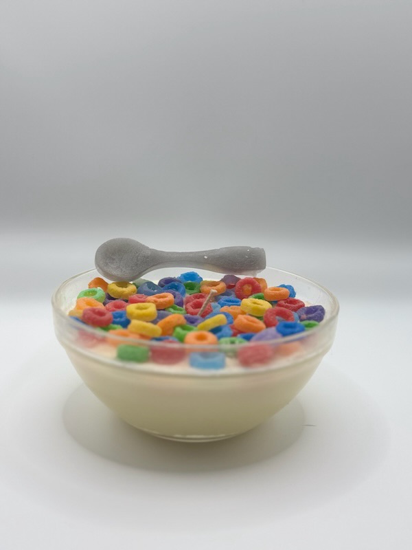 Wicked Cereal Bowl Candle- Rainbow Rings