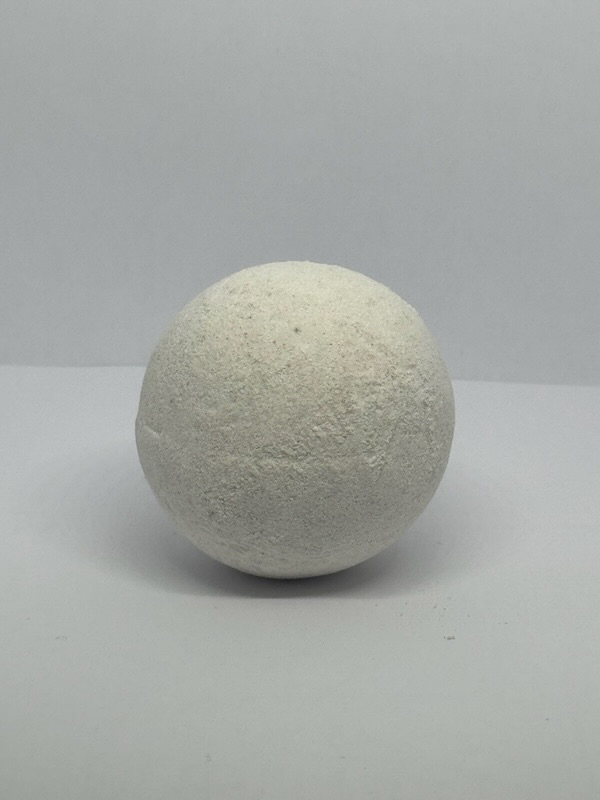Wicked Redhead handcrafted bath bomb white round