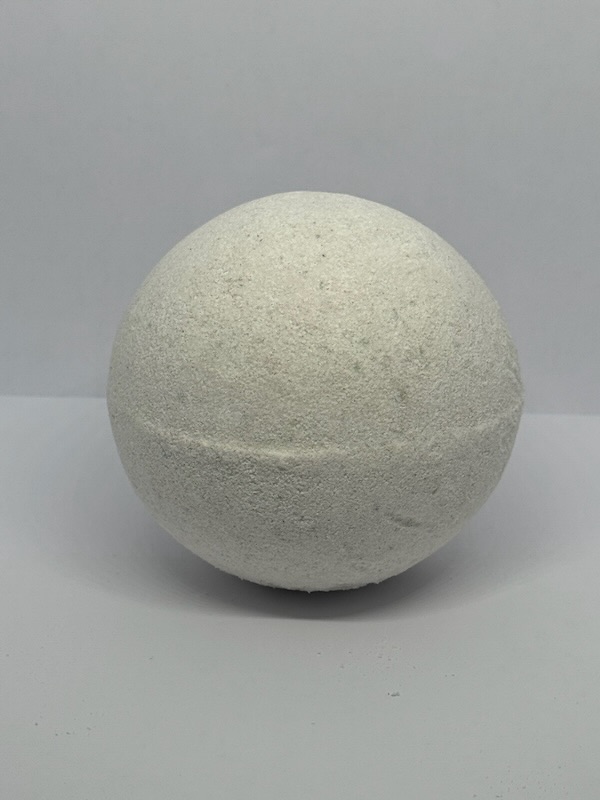 Wicked Bath Bomb – Bamboo Breeze (Large 9.5oz / 269g) — Wicked Redhead Handcrafted Candle & Bath Collection Wicked Redhead handcrafted bath bomb white round