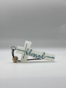 Wicked Redhead Faith freshie car air freshener cross design