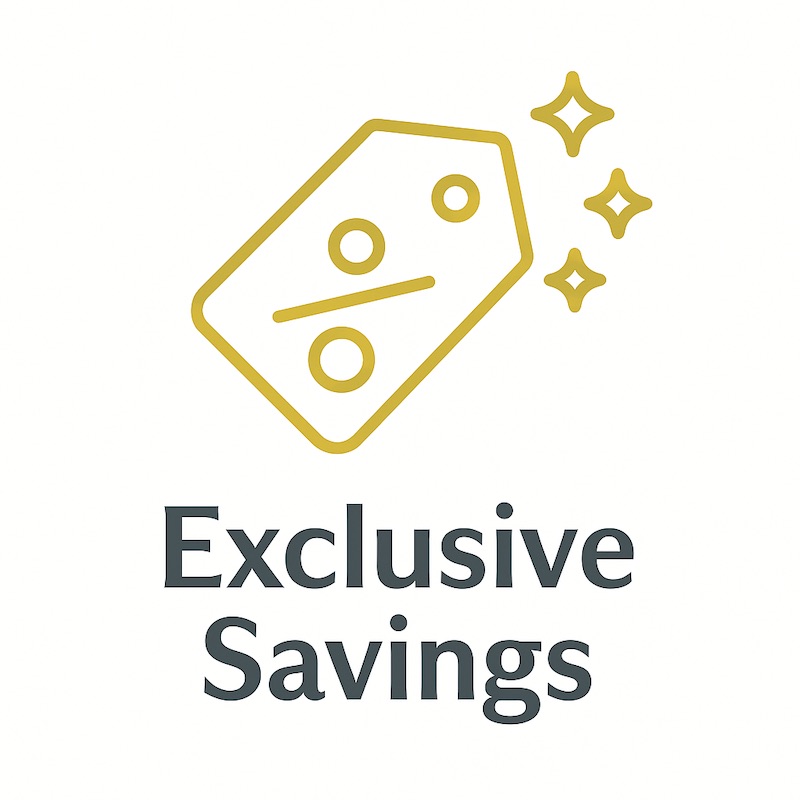 Wicked Redhead — Luxury Handcrafted Candles, Soaps & More — Wicked Redhead Handcrafted Candle & Bath Collection "Gold line art discount tag icon symbolizing exclusive savings"