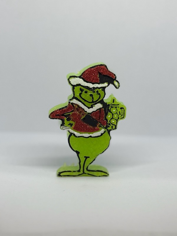 Mischief Maker Holiday Freshie – Wicked Winter Edition — Wicked Redhead Handcrafted Candle & Bath Collection holiday mischievous green character freshie ornament by Wicked Redhead