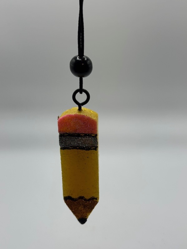 ✏️ Wicked Write™ Pencil Freshie — Wicked Redhead Handcrafted Candle & Bath Collection pencil shaped car freshie handmade by Wicked Redhead